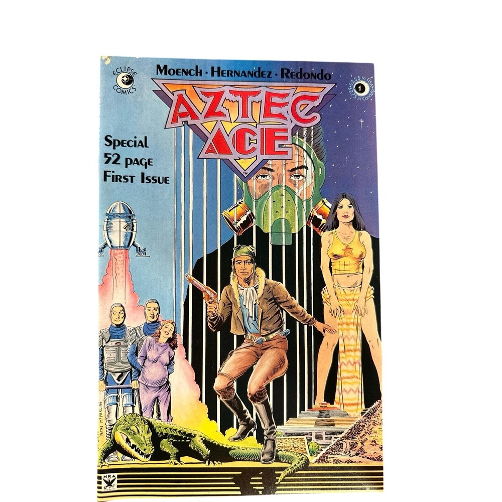 No. 1 & 2 Aztec Ace Eclipse Comics 1984 March April First Issue Comic Book